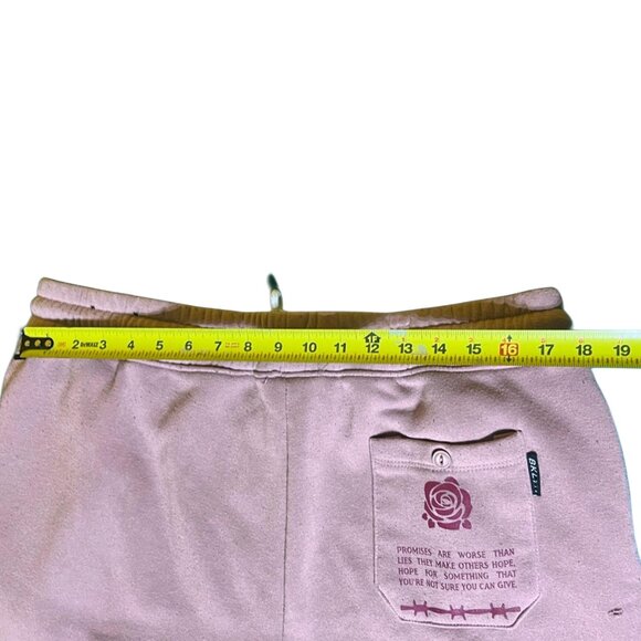 Broken Promises Pink Brooklyn Cloth Company Womens XL Knit Sweat Shorts - Picture 5 of 5